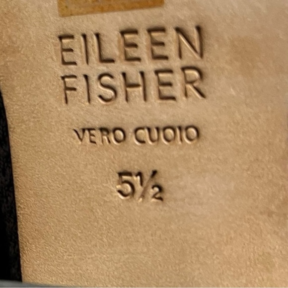 🌻Eileen Fisher Chocolate Brown Paron Stretch Crepe Knit Booties Size 5.5 - Picture 9 of 10